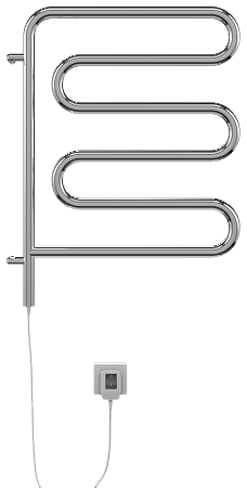 Электро 25 Ш-обр 450х570 поворотный Полотенцесушитель  TERMINUS Нижний Тагил - фото 2