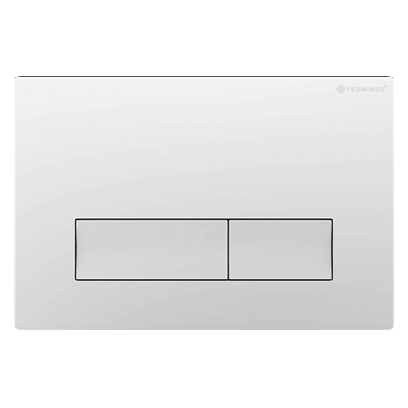 Клавиша смыва для инсталляции Terminus Classic кнопка прямоугольник цвет белый Нижний Тагил - фото 1